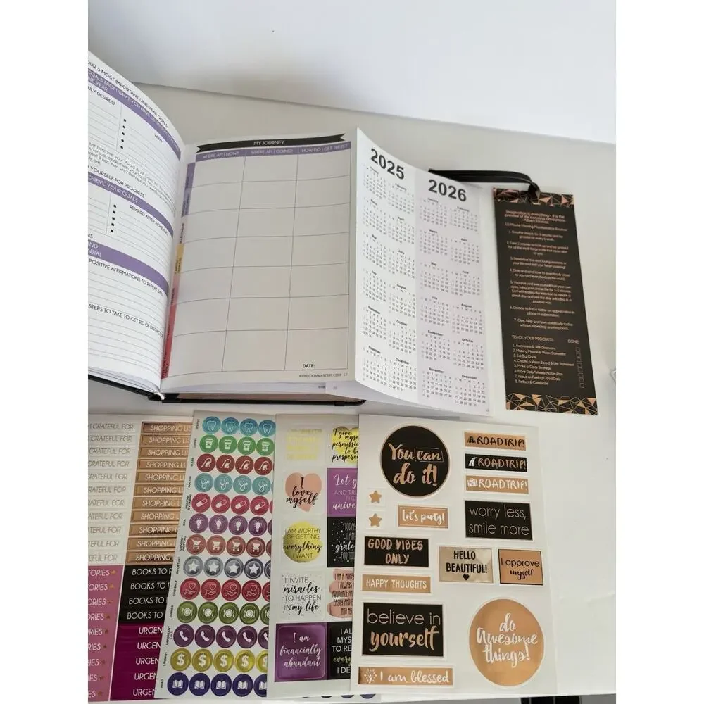 Law of Attraction Planner 12-Month Undated Journey To Creating A Dream Life, NEW